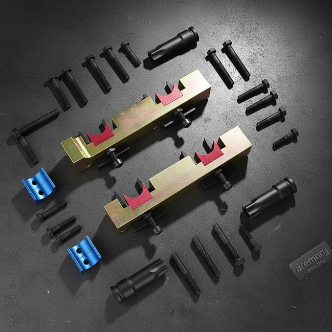 M274 M270 M133 Camshaft Locking Timing Tool Kit for Mercedes Benz C300 CLA250 GLA250 E300 GLC300 & Infiniti Q50 Q60 2.0T, Replace OEM 270589016100, 270 589 01 61 00, Heavy Duty 15PCS