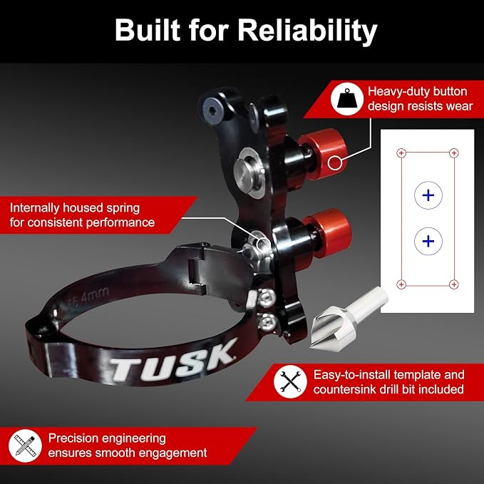 Tusk Holeshot Device Dual Button or Single Button Compatible with (Honda/Kaw/Suz, Dual Button)