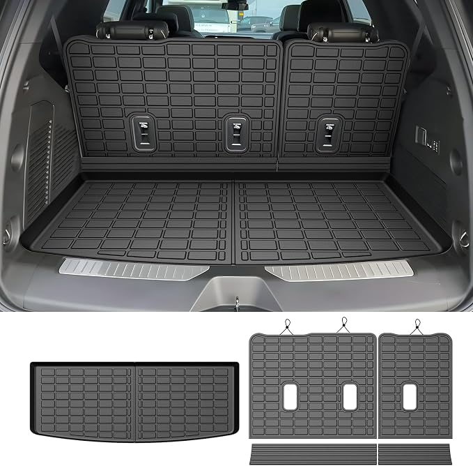 Tahoe Cargo Liner - Trunk Mat for Chevy Tahoe/GMC Yukon (Not Fit XL) 2021-2026, All Weather Cargo Mat for Tahoe Accessories, Heavy Duty Car Mats, Car Accessories