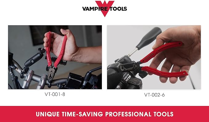 VAMPLIERS 2-PC Screw Extractor Pliers Set. Made in Japan: 8" Linesman Pliers, 6.25" Black Oxide Multipurpose Plier + Tool Pouch