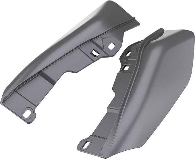 Color - Matched Mid Frame Air Deflectors Heat Shield, Perfectly Fit for Harley Touring Models 2009-2026 Smoke Gray