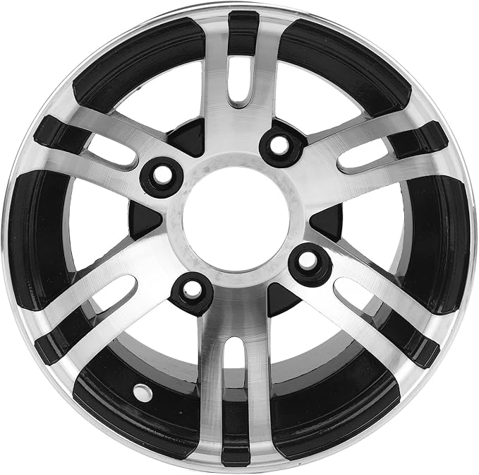 10 Inch ATV Wheel Rim, Universal High Strength ATV Aluminum Alloy Rim for ATVs Go Karts Cart 4 Wheel Vehicles (Rear Wheel)
