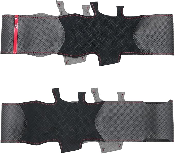 MEWANT Hand Stitch Steering Wheel Cover Wrap for Subaru WRX 2015-2021 / WRX STI 2015-2021 Steering Wheel Accessories for Subaru WRX