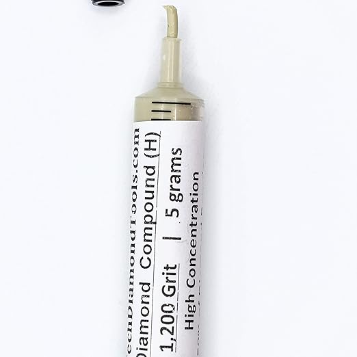TechDiamondTools Kit of 3 Diamond Lapping Paste Polishing Compound USA Made 800 1200 2000 Grit Lapidary Paste for Rock Glass Metal Jewelry Resin Marble with High Concentration of Diamond Powder