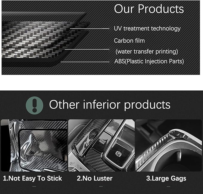 Compatible with Genesis G70 2019-2025 Accessories, Real Carbon Fiber Car Steering Wheel Lower Trim Cover - Lightweight, Scratch-Resistant, Quick DIY Fit, Luxury Interior Upgrade Accessory (Black)