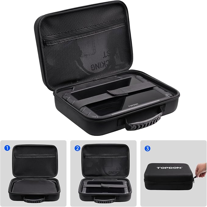 TOPDON ONE Protective Case Storage Bag for ONE OBD2 Scanner, for 10.1" Bidirectional Scan Tool