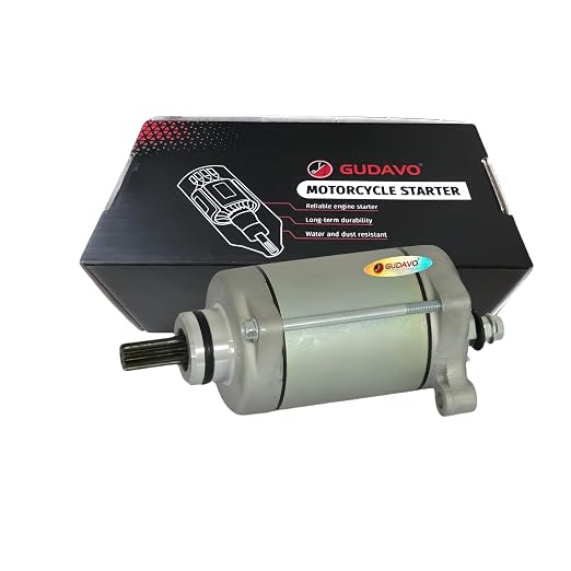 Starter Motor Compatible with Kawasaki ZX-10RR Ninja from 2017-2023, ZX-10R KRT Ninja from 2016-2023, ZX-10RR Ninja from 2017-2023 Starter Motorcycle Parts Replaces OEM 21163-0064