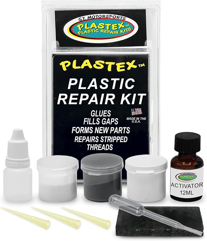 Plastex Plastic Repair Kits - Easily Glue, Remake or Repair Broken Plastic, Fiberglass, Wood & More! Mini Master Kit
