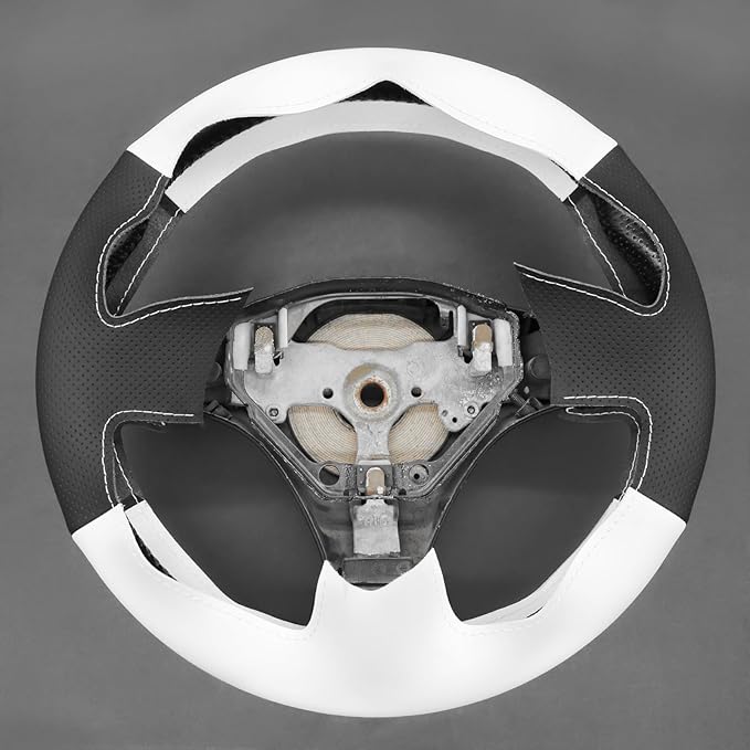 MEWANT Hand Stitch Steering Wheel Cover for Toyota RAV4 1998-2003 / Celica 1999-2006 / Corolla 2003-2008 / Matrix 2002-2008 / MR2 1999-2007 / Supra/Caldina, Custom Fit DIY Wrap Interior Accessories