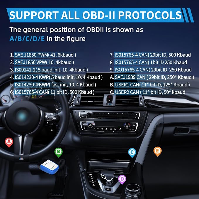 VGATE vLinker BM+ Bluetooth Pro OBD2 Scanner for Car Diagnostic Scan Tool and Check Engine Light Code Reader Wireless OBDII Auto Diagnostic Scanner Tool for iOS, Android and Windows