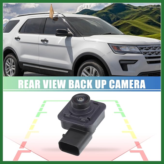 Motoforti Car Rear View Camera Car Rear View Backup Camera No.F2GT19G490CC for Ford Explorer 2016-2019 Black Long-Lasting