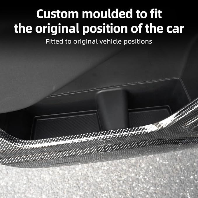 Silicone Door Storage Compartment for 2020-2025 Ford Explorer Anti-Scratch Panel Protective Accessories Black 2Pcs (Rear Door)