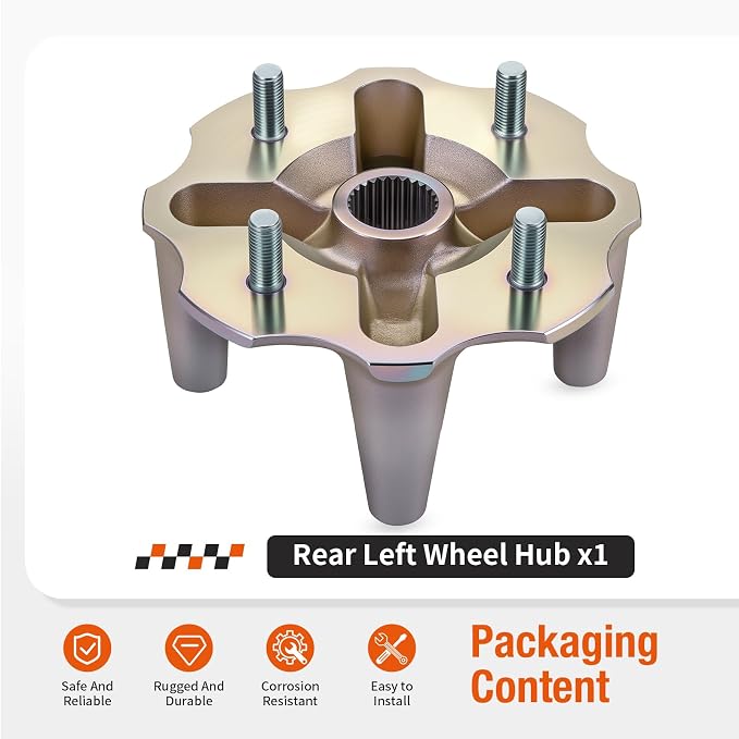 Rear Left Wheel Hub For Yamaha Kodiak 400 450 Grizzly 400 2005-2008 1D9-F5311-01-00