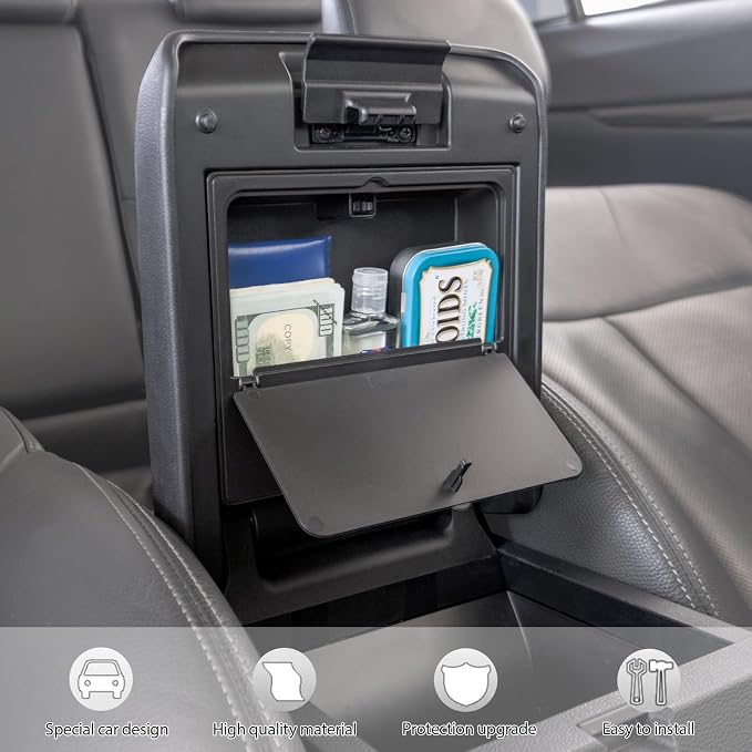 JDMCAR One-Touch Hidden Storage Box and Glove Box Organizer Compatible with 2025+ Toyota 4Runner Accessories