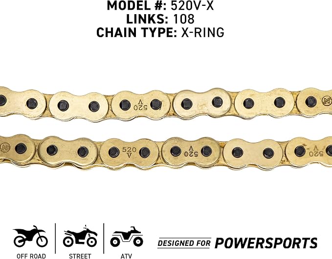 NICHE Drive Sprocket Chain Combo for Honda CBR300R CB300F Front 14 Rear 36 Tooth 520V-X X-Ring 108 Links