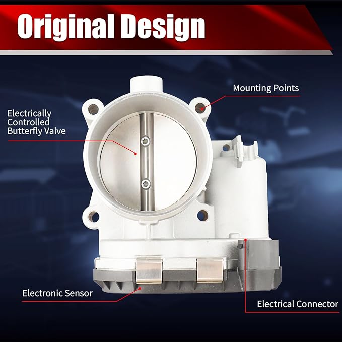 Electronic Throttle Body Assembly S20160 Compatible with Volvo C70 2002-2004 S60 2002-2009 S80 2002-2006 V70 2002-2007 XC70 XC90 2.3 2.4 2.5 2.9L L5 L6 Replaces 30711554 977-354 67-5201 TB1123