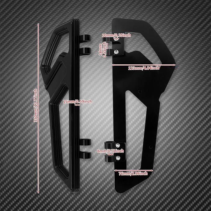 Motorcycle Driver Floorboards Rider Front Footboards Pedal Foot Peg Fit For Harley Touring Road King Road Glide Electra Glide Street Glide Softail Dyna 1986-2025 Full black
