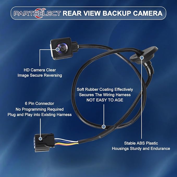 95760-B2010 Rear View Backup Camera Replacement for Kia Soul 2017 2018 2019 1.6L 2.0L L4 Back Up Camera Replaces# 95760B2010