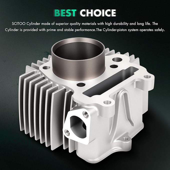 SCITOO 47mm 89cc Cylinder Piston Gasket Top End Rebuild Kit fit for Polaris for Outlaw 90 2007-2014, for Polaris for Sportsman 90 2007-2014, 0455434 0455389 0455335 0455331 0454934 0453616 0453430