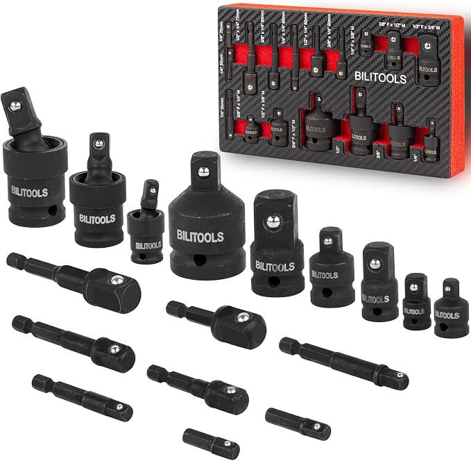 External Torx Plus Socket Set 6 Point EP Socket with Socket Adapter Set