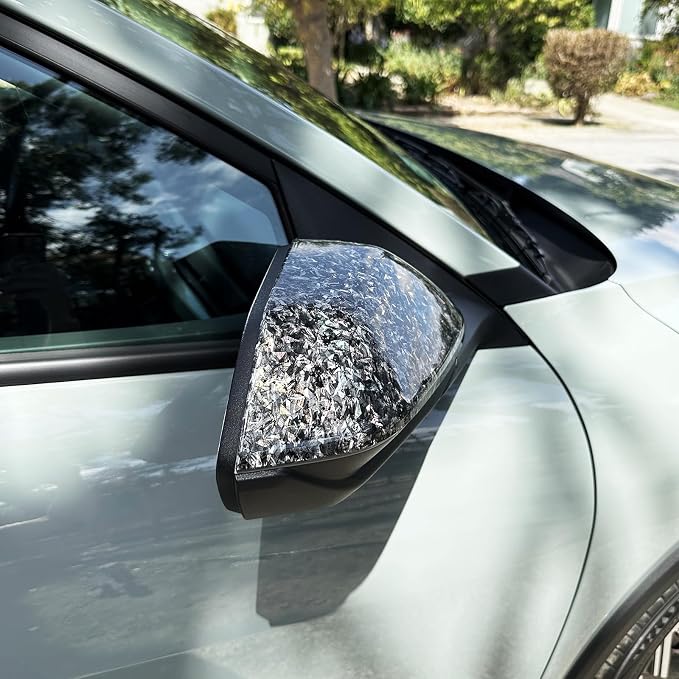 2PCS Exterior Side Mirror Covers Trim Compatible with Kia K4 2025-2026 Accessories (Forged)