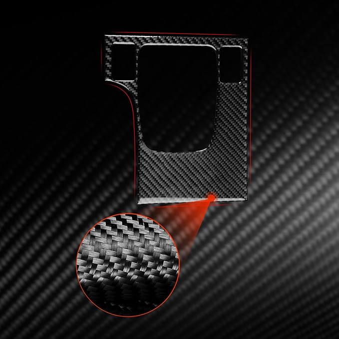 Black Soft Carbon Fiber car Interior Shift Panel 1/Piece Decorative Sticker Suitable for Acura TSX 09-14 Carbon Fiber car Interior
