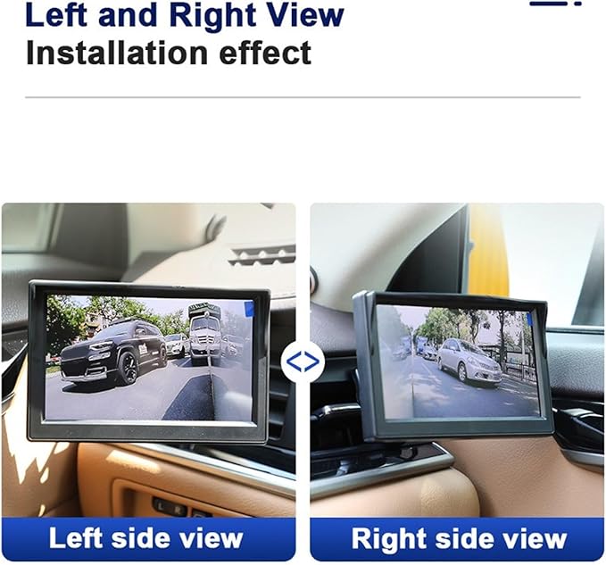 Blind Spot Camera,Night Vision Car Side Door View Blind Spot Camera for Car Surveillance System (Black)