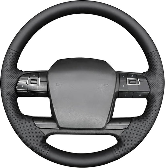 MEWANT Hand Sewn Steering Wheel Cover Wrap for Volvo VNL VNR FM FH 2017-2025 Steering Wheel Accessories for Volvo FM