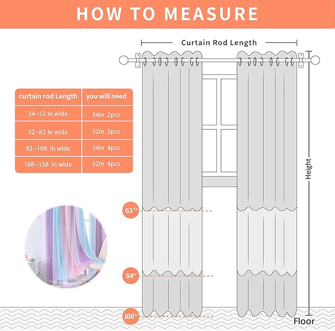 XiDi Curtains 63 Inch Length for Girls Bedroom Kids Blackout Curtains Rainbow Cute Colorful Unicorn Princess Theme Home Decor Living Room Darkening Grommet Drapes, Pink/Purple W52 X L63 2 Panels Set
