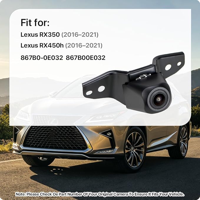 867B0-0E032 OE Front View Camera Replacement for Lexus RX350 RX450H 2016-2021 by GreenYi