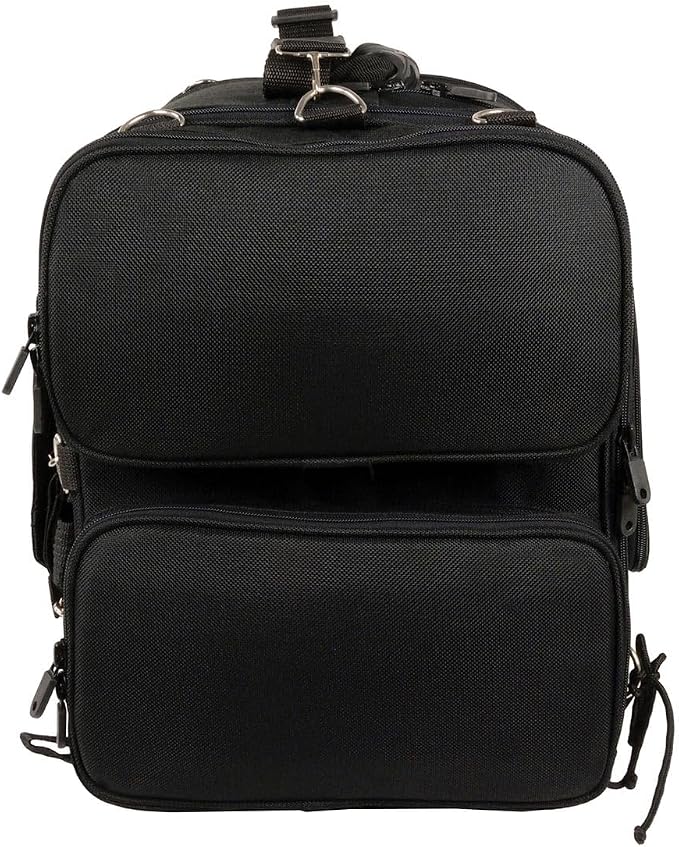 Milwaukee Leather SH681 Medium Black Textile Ultra Touring Motorcycle Sissy Bar Bag - Medium