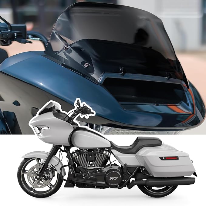 12" Windshield Windscreen Compatible for Harley Road Glide CVO/SE FLTRXSE 2023 2024 2025 2026 later FLTRX 2024 later CVO ST FLTRXSTSE 2024 later for 2023 2024 Road Glide Accessories, Black