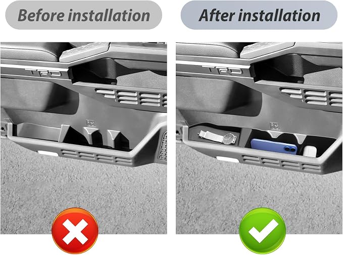 SKTU 6Pack for 2024 2025 2026 Toyota Tacoma Door Side Storage Box for 2024 2025 2026 Toyota Tacoma Door Handle Organizer 2024 2025 2026 Tacoma Accessories Insert Glove Pallet-Durable