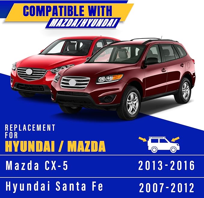 3 wipers Replacement for 2013-2016 Mazda CX-5/2007-2012 Hyundai Santa Fe, Windshield Wiper Blades Original Equipment Replacement - 24"/18"/14" (Set of 3) U/J HOOK