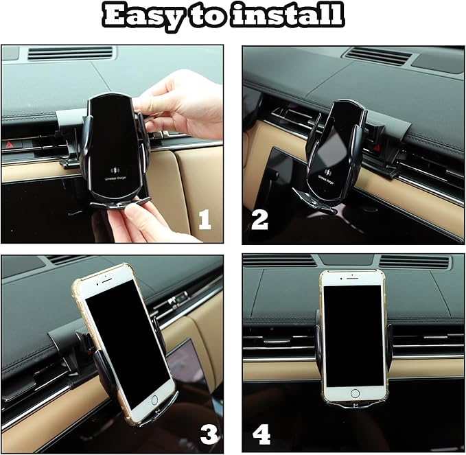 Car Phone Holder Mount Phone Mount Compatible with Land Rover Range Rover Sport/Vogue 2023 2024,Central Control Air Outlet Mobile Phone Bracket (Style D)