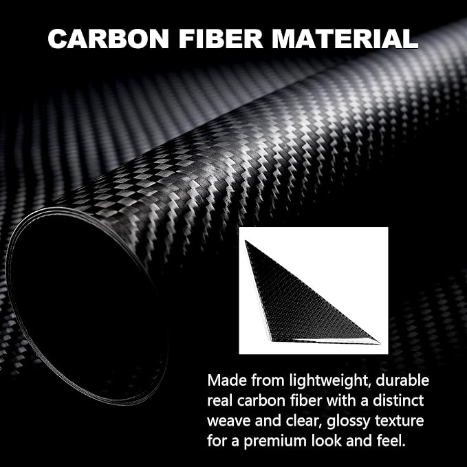 Real Carbon Fiber Front Quarter Window Trim Compatible with Corvette C8 2020-2026, Side Triangular Window Trim Exterior Decor Sticker Accessories