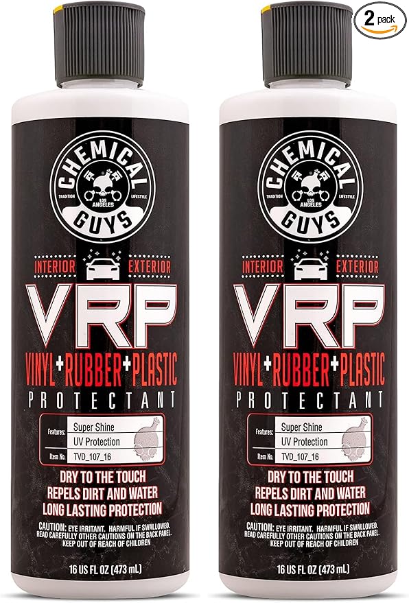 Chemical Guys TVD_107_16 VRP Vinyl, Rubber and Plastic Non-Greasy Dry-to-the-Touch Long Lasting Super Shine Dressing for Tires, Trim and More, Safe for Cars, Trucks, SUVs, RVs & More, 16 fl oz