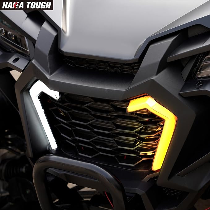 HAKA TOUGH Turn Signal Fang Lights for Honda Talon 1000/1000R/1000X 4 Accessories 2022-2024, Front Grille Accent lights for Talon 1000 Signature lights Grill Lamps Turn Signal, 2PCS