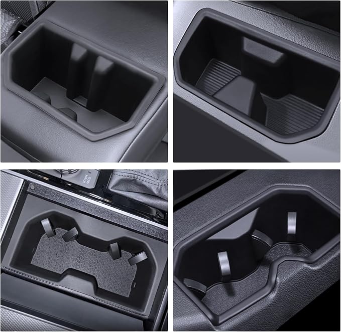 for Sequoia 5 Pcs Cup Holder Set 2023-2025 2026 Sequoia(Platinum/1794 Edition/Capstone) Accessories Control Cupholder Insert Durable-7 Seats Trim Only