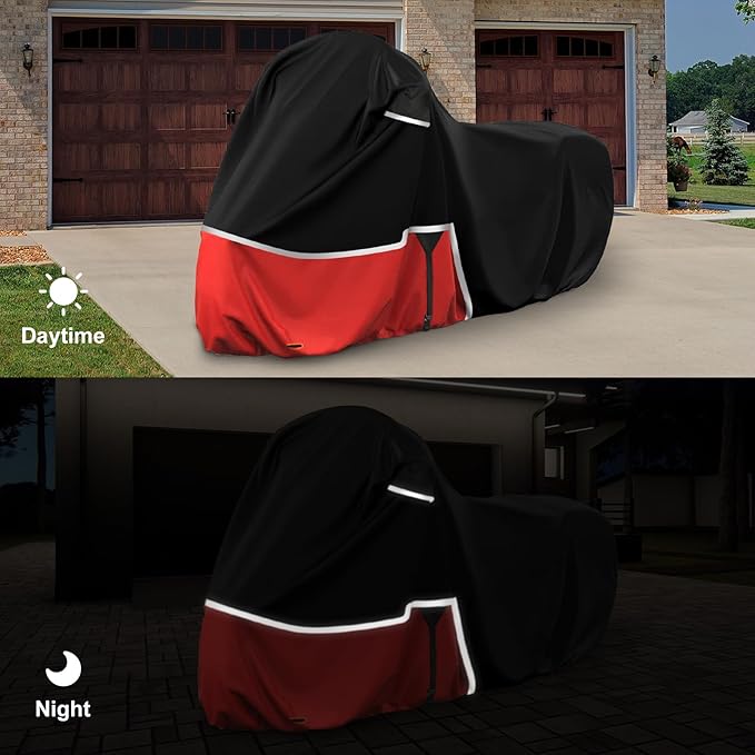 Waterproof Motorcycle Cover Replace for Honda Grom/Monkey/Navi Minimoto Models, 420D Oxford Cloth Motorcycle Cover for Snow Rain Dust Protection