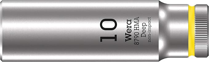 Wera 05004525001 Belt A Deep 1 socket set, 1/4" drive, 9 pieces