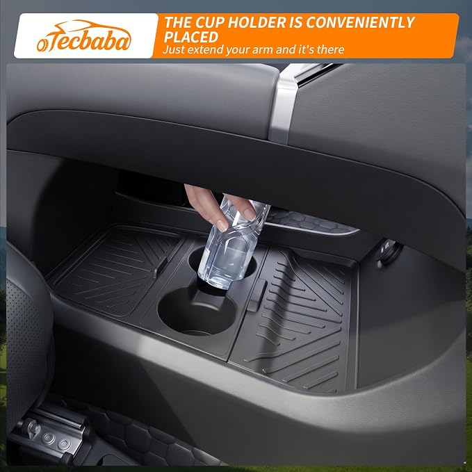 Center Console Organizer Compatible with 2024-2026 Hyundai Santa Fe Center Console Lower Insert Storage Tray TPE Underneath Storage Box for 2025 Santa Fe Accessories