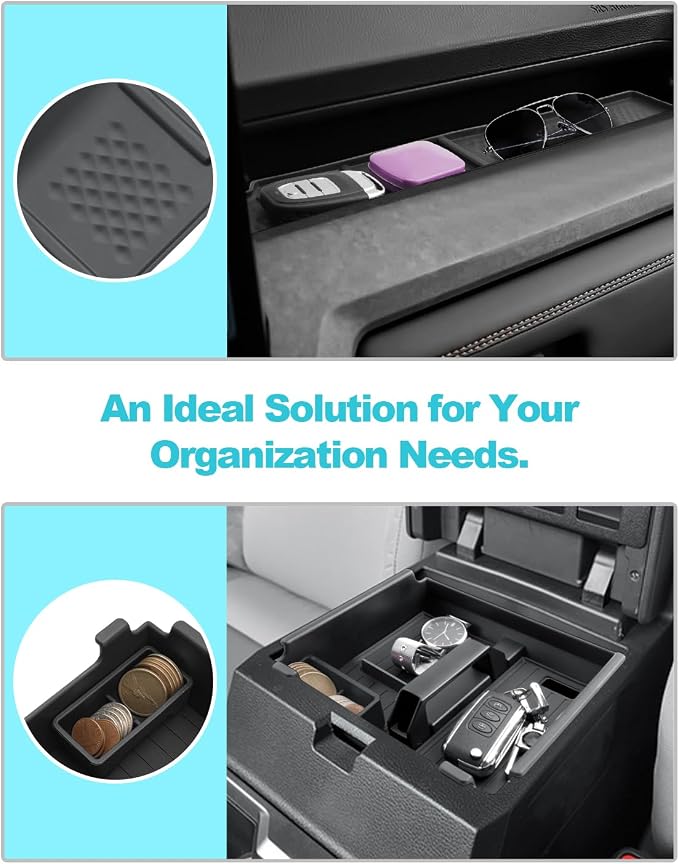 CDEFG 3PCS for 2025 2026 Toyota 4Runner Center Console Organizer Front Row Passenger Side Dash Organizer Storage Box for 2026 Toyota 4Runner Accessories 2025 Center ConsoleTray w/Coin Holder