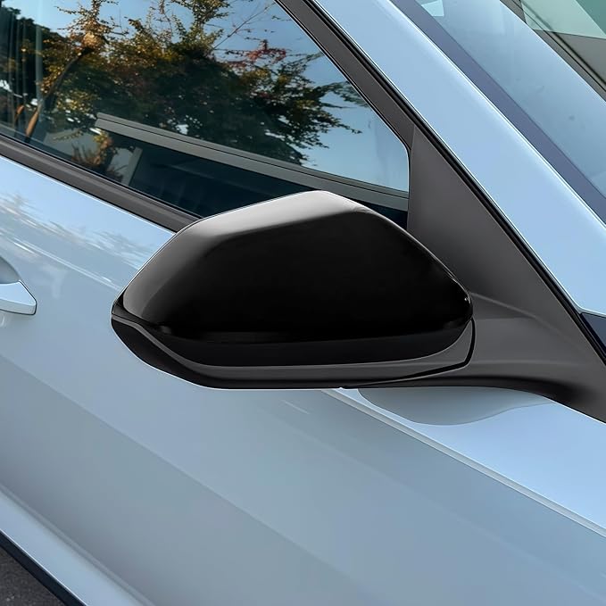 2PCS Exterior Side Mirror Covers Trim Compatible with Kia K4 2025-2026 Accessories (Glossy Black)