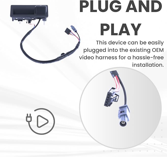 Backup Camera Replaces for 2016 2017 2018 2019 Volkswagen Passat Release Switch OE Part # 561827566D9B9 561980121B 561827566C 561827566D