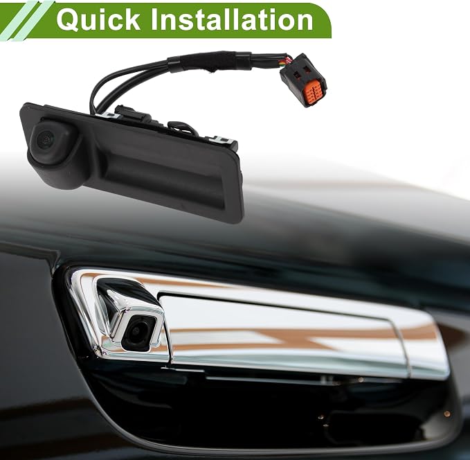 Car Park Assist Camera Rear View Backup Reverse Camera with Tailgate Handle for Hyundai Elantra 2016-2018 No.95760F0300/95760F2000/95760F2001 1 Pc