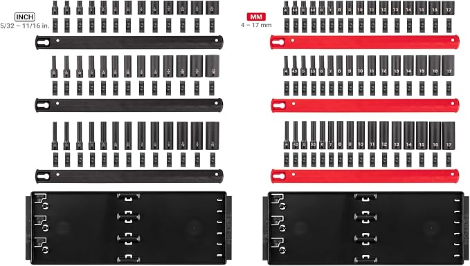 TEKTON 1/4 Inch Drive Impact Socket Set, 87-Piece | SID90207