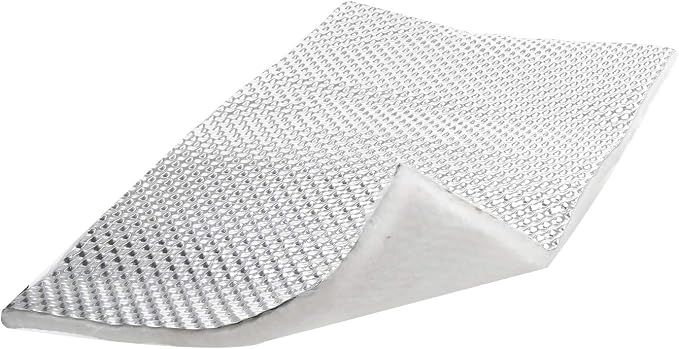 AC PERFORMANCE Reduce Radiant Heatshield Armor 3' Long x 1' Wide x 1/2" Thick Exhaust Pipe Multipurpose Heat Shield, Fiberglass Laminated Aluminum