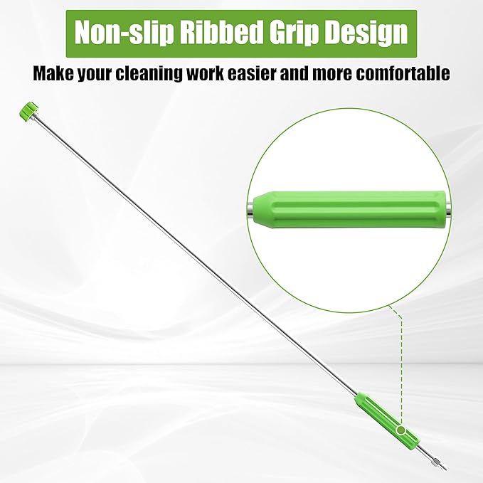 JOEJET Pressure Washer Extension Wand, 120” Power Washer Wand Extension with Molded Grip, Pressure Washer Accessories with 30°/90°/120° Curved Rods, 5 Nozzle Tips, 1/4” Quick Connect