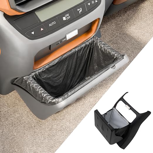 Trash Can Compatible with 2023-2025 2026 Honda Pilot Trash Bin Magnetic-Closure Garbage Can Magnetized Trash Bin Extra Rear 2nd Row Storage Box for 2024 Pilot Accessories